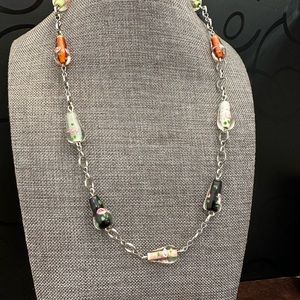 Handmade Lampwork Glass Beads Necklace